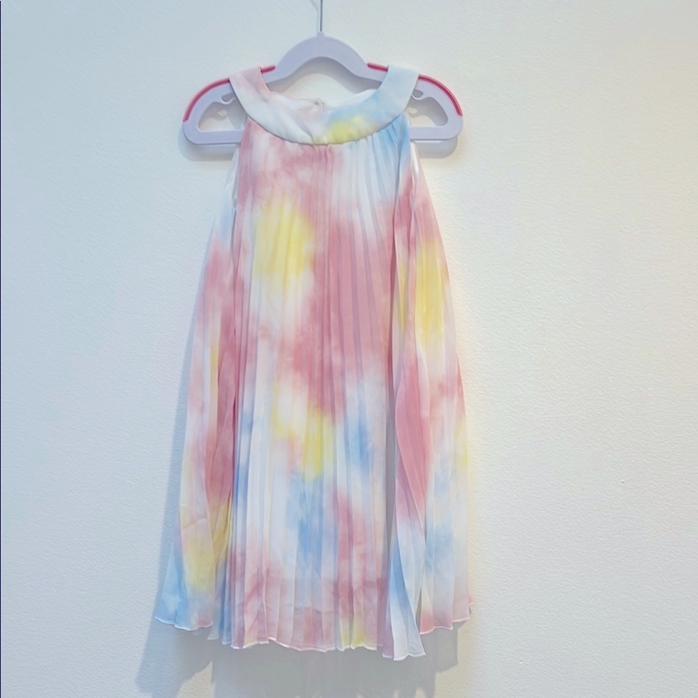 ☀️🏖️ Rare edition Colorful Tie-Dye Pleated Dress size:5